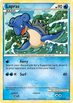 HGSS Black Star Promos Lapras Pokémon card